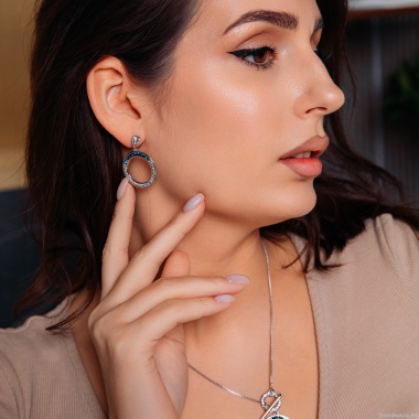 Серьги Fiore Luna, BBL+CRY